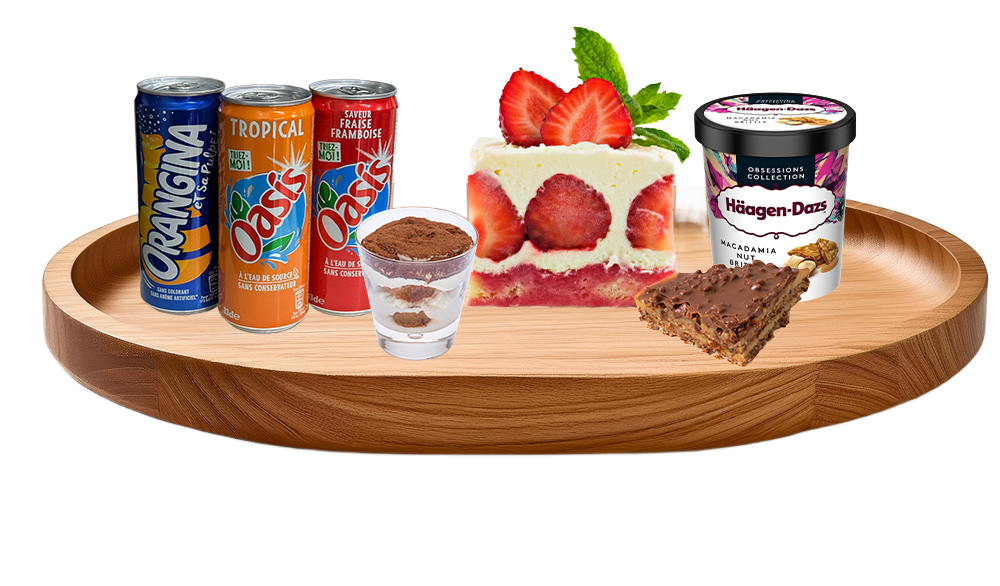 boissons et desserts Délice Pizza