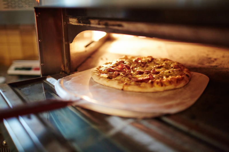 pizzeria Délice Pizza, pizza fraîchement cuite